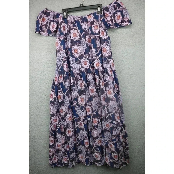 Knox Rose Women's Flutter Sleeve Midi Dress-XXL-Tiered-Pockets - Picture 6 of 8